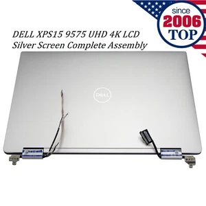 DELL XPS 15 9575 15.6" UHD 4K 3840x2400 LCD Screen Complete Assembly Silver US - Picture 1 of 5