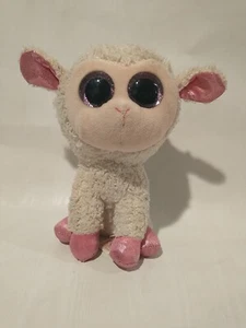 Peluche Ty Beanie Boos 6” Twinkle the Lamb Sheep 2016 occhi scintillanti  - Foto 1 di 7