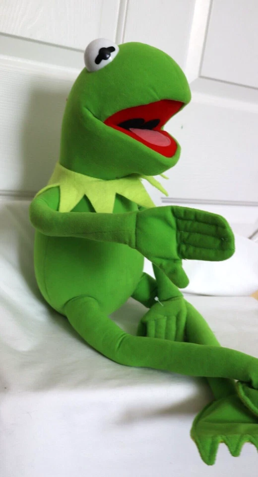 Prateleira de Pelúcia Vintage Kermit the Frog 18" Sitter Muppets Jim Henson Nanco - Imagem 1 de 4