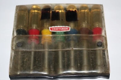 Juego de destornilladores de tuercas de vástago hueco Craftsman vintage de 7 piezas de 3/16" a 1/2" #4196 Foto 1 de 3