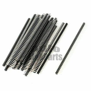 5PCS 40-Pin Male Header 0.1" 2.54mm Breadboard PCB Strip Connectors - Picture 1 of 1