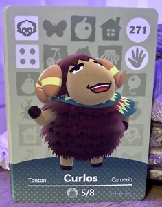 CURLOS Animal Crossing Series 3 Amiibo Card #271 Nintendo - Imagen 1 de 1