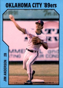 1985 Oklahoma City 89ers TCMA #6 Jim Anderson Granada Hills California CA Card