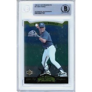'95 Upper Deck SP Top Prospects #51 Neifi Perez Signed Card AUTO Beckett Rockies - Picture 1 of 5
