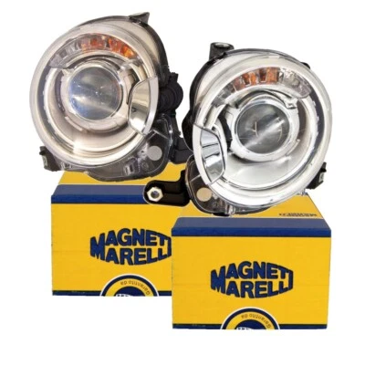 2x Xenon Hauptscheinwerfer rechts und links, oben für FIAT 500 500C bis Facelift - Bild 1 von 4