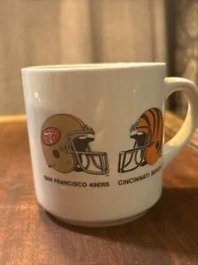SUPER BOWL XXIII 23 NFL Coffee Mug Formal Football 1989 Bengals 49ers Niners - Picture 1 of 7