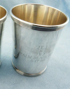 Very Rare Vintage ALVIN S251 Sterling Silver Mint Julep Cup, w/MONO - Picture 1 of 12