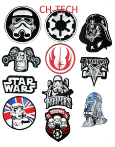 Embroidered STAR WARS MOVIE CARTOON Collection mix iron/sew on badges Patches - Foto 1 di 22