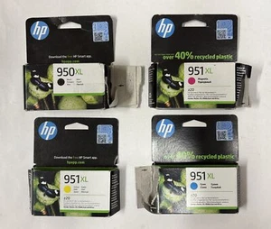 4 original HP Tinten 950XL Black 951XL Cyan Magenta Gelb ( 2023/24 ) Rechnung - Bild 1 von 2