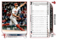 2022 Topps Update Baseball Card US14 BRAD HAND PHILADELPHIA PHILLIES