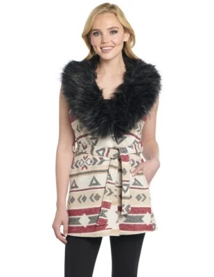 Cripple Creek Western Vest Womens Blanket Wrap Desert Lights CR18549 - Image 1 of 2