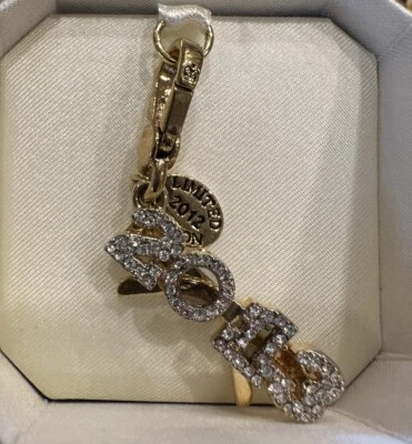 NWT RARE JUICY COUTURE 2012-13 LIMITED EDITION PAVE GLASSES CHARM - Image 1 of 4