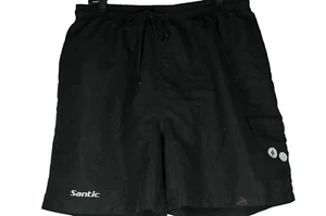 Santic Shorts Mens Large US Black Cycling Bike Loose Padded Cargo Flex Perform - Picture 1 of 5