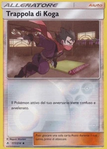 CARTA POKEMON - ALLENATORE - AIUTO - TRAPPOLA DI KOGA - 177/214 - HOLO - Foto 1 di 1