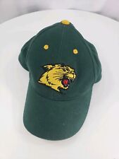 NMU Northern Michigan University Wildcats Hat Cap Strapback Green Embroidered