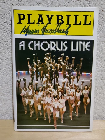 PLAYBILL A CHORUS LINE MARVIN HAMLISCH SIGNED AUTOGRAPHED SHUBERT THEATRE 1987 Cover