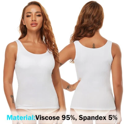 Mujeres Prendas moldeadoras Camisetas sin mangas Sujetador incorporado Tanques de compresión Abs Chaleco modelador corporal  Foto 1 de 4