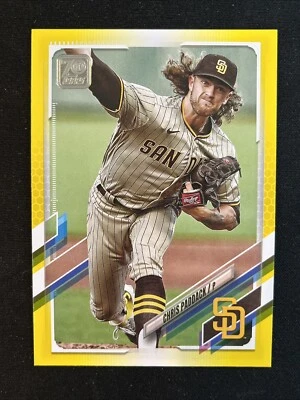 2021 Topps Series 1 Chris Paddack Yellow Border Parallel San Diego Padres #259 - Image 1 of 2