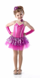 Child XL Baby Love Ballet Tutu Dance Costume w/ Neck & Headpiece - Picture 1 of 3