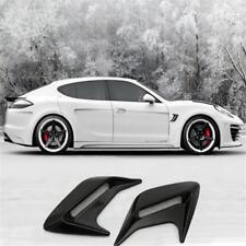 Car-styling 2Pcs Car Decorative Air Vents Black Simulation Self-Adhesive Abs L