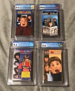 Home Alone 1, 2, 3, 4 VHS Tapes CGC - Picture 1 of 10