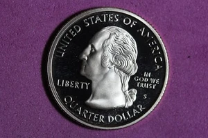 2003 - S PROOF CLAD "ARKANSAS" Statehood Washington Quarter! #K47258 - Picture 1 of 2