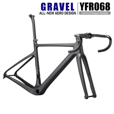 AIRWOLF T1100 Carbon Gravel Rahmen 700*40 Scheibenbremse Cyclocrossrad Fahrräder - Bild 1 von 4
