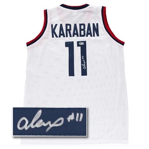 Alex Karaban Signed Jersey (Beckett) UConn Huskies Mens College Basketball White - Picture 1 of 6