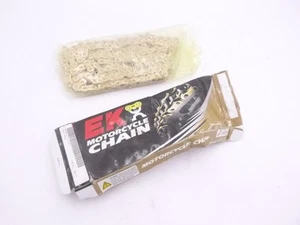 EK Motorcycle Chain 420SH 120 Link Gold Master Link - Imagen 1 de 2