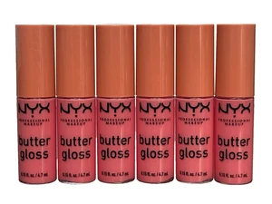 6x NYX PROFESSIONAL MAKEUP BUTTER GLOSS CREME BRULEE 0.15oz / 4.7ml ea SEALED - Picture 1 of 1