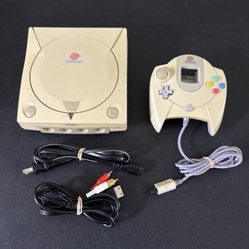 SEGA Dreamcast Console HKT-3020 with Controller, Cables TESTED Read Description