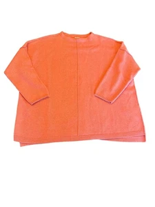 J.Jill Womens 2X Coral Knit Sweater 3/4 Sleeve Slouchy Minimalist Cotton Blend - Picture 1 of 5