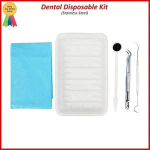Kit de examen dental desechable herramientas profesionales de instrumentos esterilizados - Imagen 1 de 7