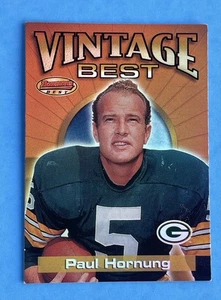 Bowman's Best 2001 #VB PH Paul Hornung Vintage Best Green Bay Packers - Salón de la fama - Imagen 1 de 3
