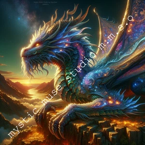 Digital Art Print Modern Wall Decor Downloadable Digital Dragon - Picture 1 of 1