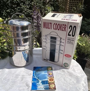 Juego de vaporera Meyers Quality acero inoxidable 5 niveles 20 cm 4,8 L Stock Pot Bain Marie - Imagen 1 de 15