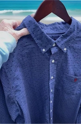 Camisa US POLO ASSN Roja Pony Abotonada Azul Negro Algodón Bordado Hombres 2XLT Foto 1 de 4