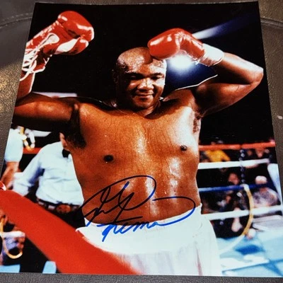 Fotografía 8x10 firmada autografiada por George Foreman Foto 1 de 3