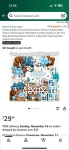 Cowboy Babyparty Deko - Bild 1 von 4