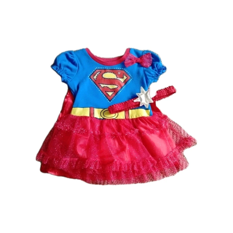 Disfraz de Supergirl 18mos Halloween diadema y capa DC Comics bueno usado Foto 1 de 4