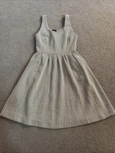 Banana Republic Womens Dress 00P White A line MIni Sleeveless Birdseye - Picture 1 of 5