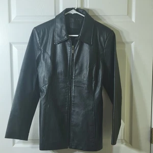 Vintage Jacqueline Ferrari leather jacket women's size M - Picture 1 of 13
