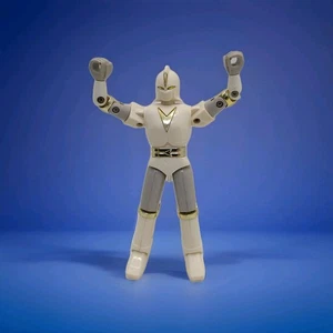 Bandai Power Rangers 1995 Alien Ninja White Battle Borg Vintage Action Figure  - Picture 1 of 10