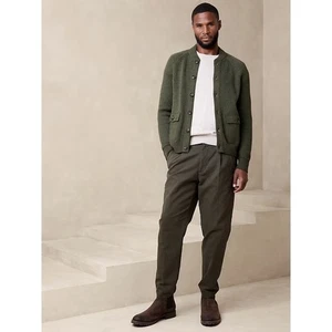 Banana Republic Herren Half Milano Ivy Green Pullover Jacke Größe Medium - Bild 1 von 8