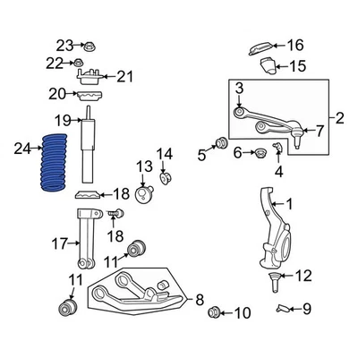 For Dodge Nitro 2007-2011 Dodge 52109886AE Front Coil Spring Foto 1 de 2