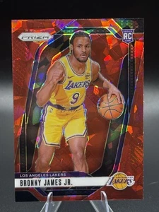 2024-25 Prizm - Bronny James Jr. #243 Red Cracked Ice Prizm Rookie - Picture 1 of 2