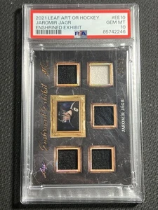 2022 Leaf Jaromir Jagr Enshrined Exhibit Jersey Patch 44/45 PSA 10 (POP 1) - Picture 1 of 2
