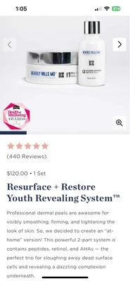 Beverly Hills MD Resurface+Restore Youth Revealing System 30 días nuevo Foto 1 de 4