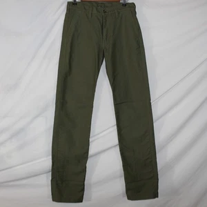 IRON HEART Mens 31 Chino Workwear Pants Olive Green Cotton - Picture 1 of 8