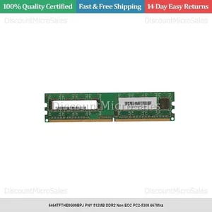 6464TFTHE8G09BPJ PNY 512MB DDR2 Non ECC PC2-5300 667Mhz - Picture 1 of 1